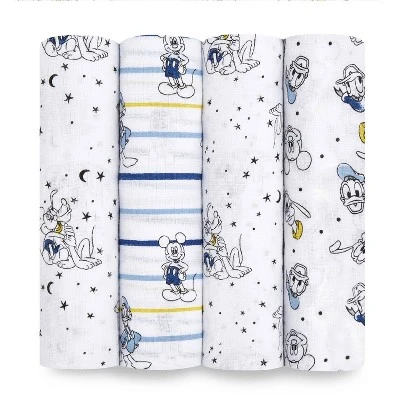 Aden By Aden + Anais Muslin Swaddle Blankets Disney - 4pk 7 Aden By Aden + Anais Muslin Swaddle Blankets Disney - 4pk - Image 5