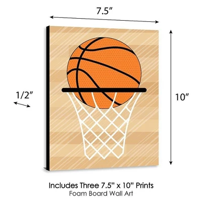 Big Dot Of Happiness Nothin' But Net - Basketball - Sports Themed Nursery Wall Art, Kids Room Decor & Game Room Decor - 7.5 X 10 Inches - 3 Prints 5 Big Dot Of Happiness Nothin' But Net - Basketball - Sports Themed Nursery Wall Art, Kids Room Decor & Game Room Decor - 7.5 X 10 Inches - 3 Prints - Image 3