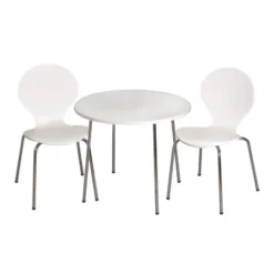 3pc Kids' Table And Chair Set With Chrome Legs - Gift Mark 13 3pc Kids' Table And Chair Set With Chrome Legs - Gift Mark -Baby Household Products GUEST 89cbc400 7f99 419f bbaf f9fd935fd0ab