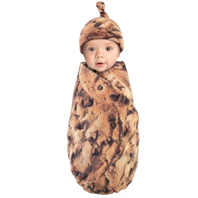 Touched By Nature Unisex Baby Organic Cotton Swaddle Blanket And Cap, Cookie, 0-6 Months 4 Touched By Nature Unisex Baby Organic Cotton Swaddle Blanket And Cap, Cookie, 0-6 Months - Image 2