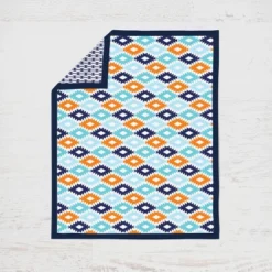 Bacati - Aztec Print Liam Aqua Orange Navy 4 Pc Crib Bedding Set With Diaper Caddy 11 Bacati - Aztec Print Liam Aqua Orange Navy 4 Pc Crib Bedding Set With Diaper Caddy -Baby Household Products GUEST 9045537c 8162 422f 9917 092cf19158e9