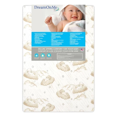 Dream On Me Portable Crib And Toddler Mattresses - White 5 Dream On Me Portable Crib And Toddler Mattresses - White - Image 3