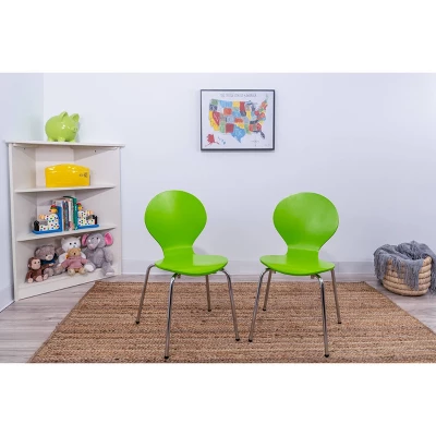 3pc Kids' Table And Chair Set With Chrome Legs - Gift Mark 5 3pc Kids' Table And Chair Set With Chrome Legs - Gift Mark - Image 3