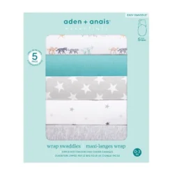 Aden + Anais Essentials Easy Swaddle Wrap - 0-3 Months - 5pk 17 Aden + Anais Essentials Easy Swaddle Wrap - 0-3 Months - 5pk -Baby Household Products GUEST a1ce76a9 b8c5 4d6e 9607 9a0ba1182a19