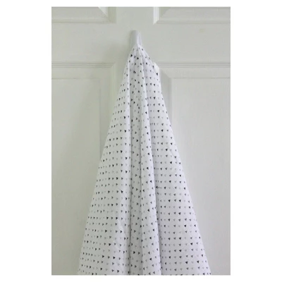 SwaddleDesigns Cotton Muslin Swaddle Blankets - Starshine Shimmer - 4pk - Sterling Gray 6 SwaddleDesigns Cotton Muslin Swaddle Blankets - Starshine Shimmer - 4pk - Sterling Gray - Image 4