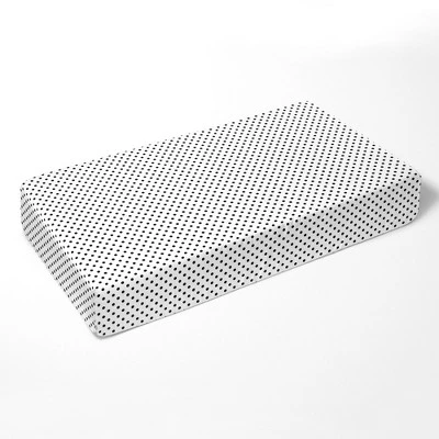 Bacati - Black On White Background Pin Dots 100 Percent Cotton Universal Baby US Standard Crib Or Toddler Bed Fitted Sheet 3 Bacati - Black On White Background Pin Dots 100 Percent Cotton Universal Baby US Standard Crib Or Toddler Bed Fitted Sheet