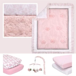 The Peanutshell Arianna Crib Bedding Set, Pink Floral, 4pc To 12 Pc, For Girls 22 The Peanutshell Arianna Crib Bedding Set, Pink Floral, 4pc To 12 Pc, For Girls -Baby Household Products GUEST a4a3d936 760c 4656 b804 47a8633a0fe0