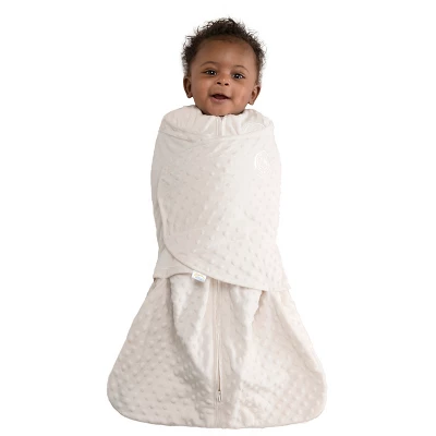 HALO Innovations SleepSack Swaddle Wrap Plushy Dot Velboa 3 HALO Innovations SleepSack Swaddle Wrap Plushy Dot Velboa