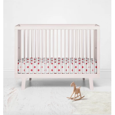 Bacati - Stars Red Ikat Muslin 100 Percent Cotton Universal Baby US Standard Crib Or Toddler Bed Fitted Sheet 5 Bacati - Stars Red Ikat Muslin 100 Percent Cotton Universal Baby US Standard Crib Or Toddler Bed Fitted Sheet - Image 3
