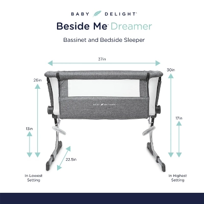 Baby Delight Beside Me Dreamer Bassinet & Bedside Sleeper 16 Baby Delight Beside Me Dreamer Bassinet & Bedside Sleeper - Image 14