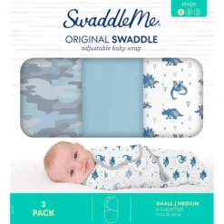SwaddleMe By Ingenuity Original Swaddle Wrap - Dino Mite - S/M - 0-3 Months - 3pk 15 SwaddleMe By Ingenuity Original Swaddle Wrap - Dino Mite - S/M - 0-3 Months - 3pk -Baby Household Products GUEST b11898a1 2478 4333 8f85 8af177bf1409