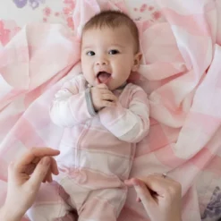 Burt's Bees Baby® Baby Girls' Rugby Striped Organic Cotton Sleep N' Play - Pink -Baby Household Products GUEST b4ec9997 4801 4964 934f c4f1ba7bc7eb