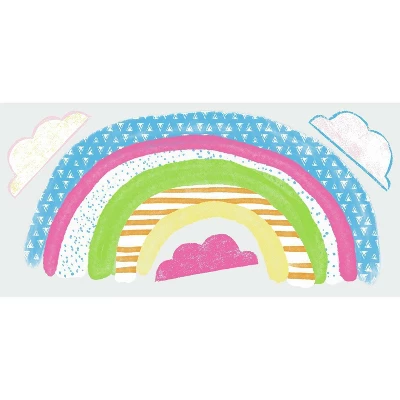 RoomMates Pattern Rainbow Peel And Stick Giant Wall Decal 5 RoomMates Pattern Rainbow Peel And Stick Giant Wall Decal - Image 3