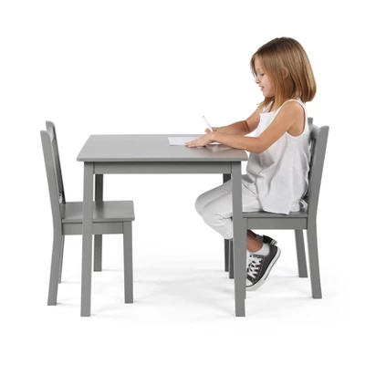 3pc Kids' Wood Table And Chair Set - Humble Crew 4 3pc Kids' Wood Table And Chair Set - Humble Crew - Image 2