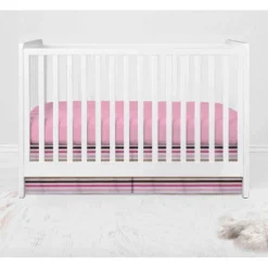 Bacati - Mod Dots Stripes Pink Fuschia Beige Chocolate 10 Pc Crib Bedding Set With 2 Crib Fitted Sheets -Baby Household Products GUEST c5d52dc8 79a1 4dda 8a20 0de62cad6b53