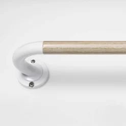 Blackout Kids' Curtain Rod Natural Wood/White - Pillowfort™ -Baby Household Products GUEST c79cd4e8 6019 4b07 a1be 514978eec1d8