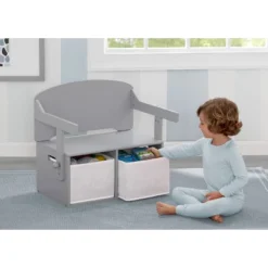 Delta Children MySize Activity Bench - Gray