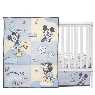 Lambs & Ivy Disney Baby Moonlight Mickey Mouse 3-Piece Nursery Crib Bedding Set 3 Lambs & Ivy Disney Baby Moonlight Mickey Mouse 3-Piece Nursery Crib Bedding Set