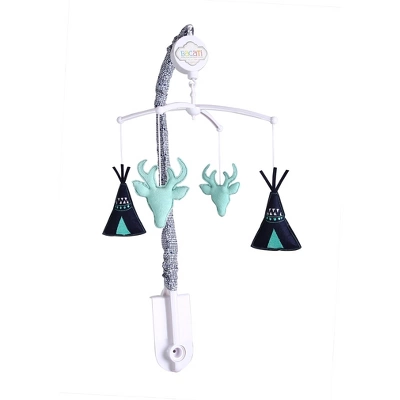 Bacati - Noah Mint Navy 10 Pc Crib Bedding Set With Long Rail Guard Cover 7 Bacati - Noah Mint Navy 10 Pc Crib Bedding Set With Long Rail Guard Cover - Image 5