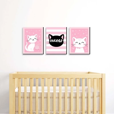 Big Dot Of Happiness Purr-fect Kitty Cat - Kitten Meow Nursery Wall Art And Kids Room Decorations - Gift Ideas - 7.5 X 10 Inches - Set Of 3 Prints 3 Big Dot Of Happiness Purr-fect Kitty Cat - Kitten Meow Nursery Wall Art And Kids Room Decorations - Gift Ideas - 7.5 X 10 Inches - Set Of 3 Prints