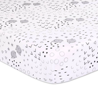 The Peanutshell Preston Baby Crib Bedding Set - Black/White - 3pc 4 The Peanutshell Preston Baby Crib Bedding Set - Black/White - 3pc - Image 2