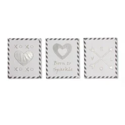 Bacati - Love Design/Print Gray/Silver 10 Pc Crib Bedding Set With 2 Crib Fitted Sheets -Baby Household Products GUEST d9442521 91e2 4ac8 a57f 59d42229f644