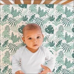 The Peanutshell Fitted Crib Sheets - Green Botanical Leaf - 4pk 17 The Peanutshell Fitted Crib Sheets - Green Botanical Leaf - 4pk -Baby Household Products GUEST d9588e4f f679 470f 8b27 a344b735e399