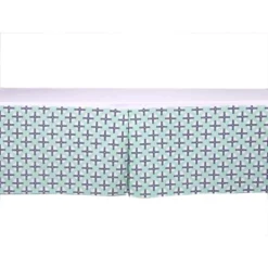 Bacati - Noah Dots/Cross Mint/Navy Crib/Toddler Bed Skirt -Baby Household Products GUEST dcb7a36d 0ffd 492b b02a 8dfcadc2921e