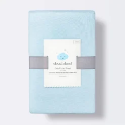 Polyester Rayon Fitted Crib Sheet - Solid Blue - Cloud Island™ 7 Polyester Rayon Fitted Crib Sheet - Solid Blue - Cloud Island™ -Baby Household Products GUEST e1c97adf a462 4d2b 90a9 3876d6b7c9b1