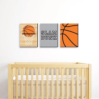 Big Dot Of Happiness Nothin' But Net - Basketball - Sports Themed Nursery Wall Art, Kids Room Decor & Game Room Decor - 7.5 X 10 Inches - 3 Prints 3 Big Dot Of Happiness Nothin' But Net - Basketball - Sports Themed Nursery Wall Art, Kids Room Decor & Game Room Decor - 7.5 X 10 Inches - 3 Prints