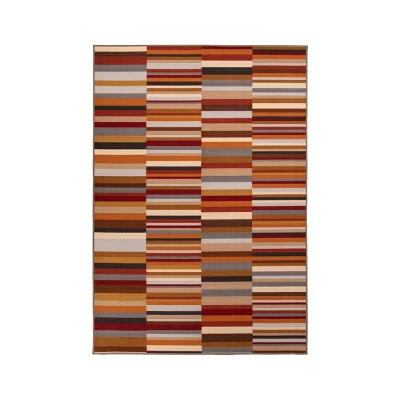 Modern Striped Block Non-Slip Washable Indoor/ Outdoor Area Rug By Blue Nile Mills 10 Modern Striped Block Non-Slip Washable Indoor/ Outdoor Area Rug By Blue Nile Mills - Image 8