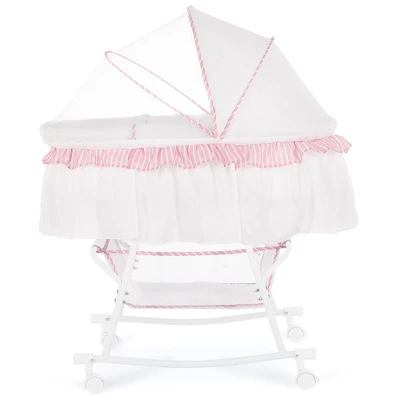 Dream On Me Lacy Portable 2-in-1 Bassinet, Black 8 Dream On Me Lacy Portable 2-in-1 Bassinet, Black - Image 6