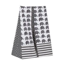 Bacati - Elephants White/Gray 10 Pc Crib Bedding Set With Long Rail Guard Cover 22 Bacati - Elephants White/Gray 10 Pc Crib Bedding Set With Long Rail Guard Cover -Baby Household Products GUEST e436fe7f 3230 4a8b b111 2941b1683968