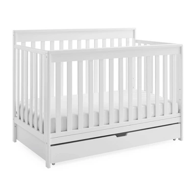 Delta Children Mercer Deluxe 6-in-1 Convertible Crib With Underdrawer Storage - Bianca White 5 Delta Children Mercer Deluxe 6-in-1 Convertible Crib With Underdrawer Storage - Bianca White - Image 3