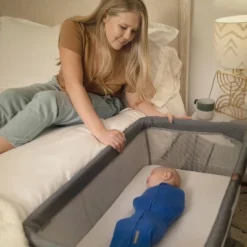 SwaddleMe Beginnings Bassinet Select - Compact Fold Multi-Position Baby Bassinet With Air Flow Mattress - Gray Tweed 15 SwaddleMe Beginnings Bassinet Select - Compact Fold Multi-Position Baby Bassinet With Air Flow Mattress - Gray Tweed -Baby Household Products GUEST ec599802 f6c9 444d 9849 11cbeb50b72d