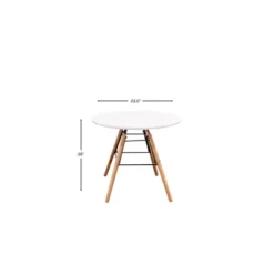 3pc Modern Kids' Round Table And Chair Set - Gift Mark
