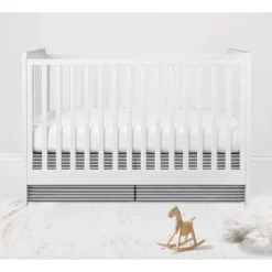 Bacati - Elephants Blue/Navy/Gray 6 Pc Crib Bedding Set With Long Rail Guard Cover 19 Bacati - Elephants Blue/Navy/Gray 6 Pc Crib Bedding Set With Long Rail Guard Cover -Baby Household Products GUEST f5e1cdde 327a 428f 9207 fa59b32f5d9c