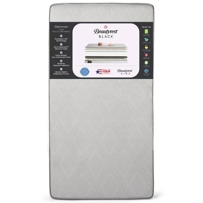 Beautyrest Black Diamond 2 Stage Crib And Toddler Mattress - White 3 Beautyrest Black Diamond 2 Stage Crib And Toddler Mattress - White