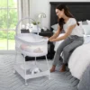 Delta Children Curve Bassinet - White And Gray 2 Delta Children Curve Bassinet - White And Gray -Baby Household Products GUEST f73cd074 3e49 4739 b4c4 bb8eb7306ab3