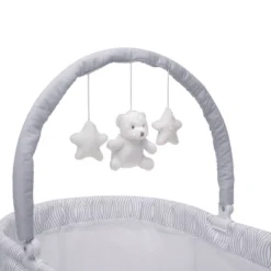 Delta Children Curve Bassinet - White And Gray -Baby Household Products GUEST f9af37ae 7b44 4349 b626 b827b79187dc