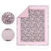 The Peanutshell Leopard Blush Baby Crib Bedding Set - Pink/Animal - 3pc